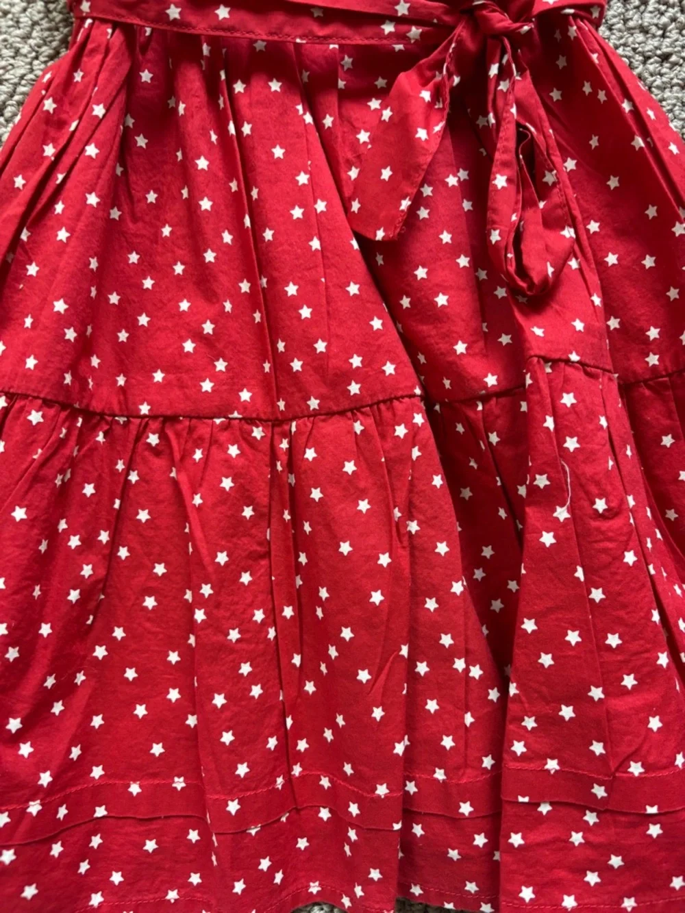 GAP Kids Red Star Print Dress with White Stars